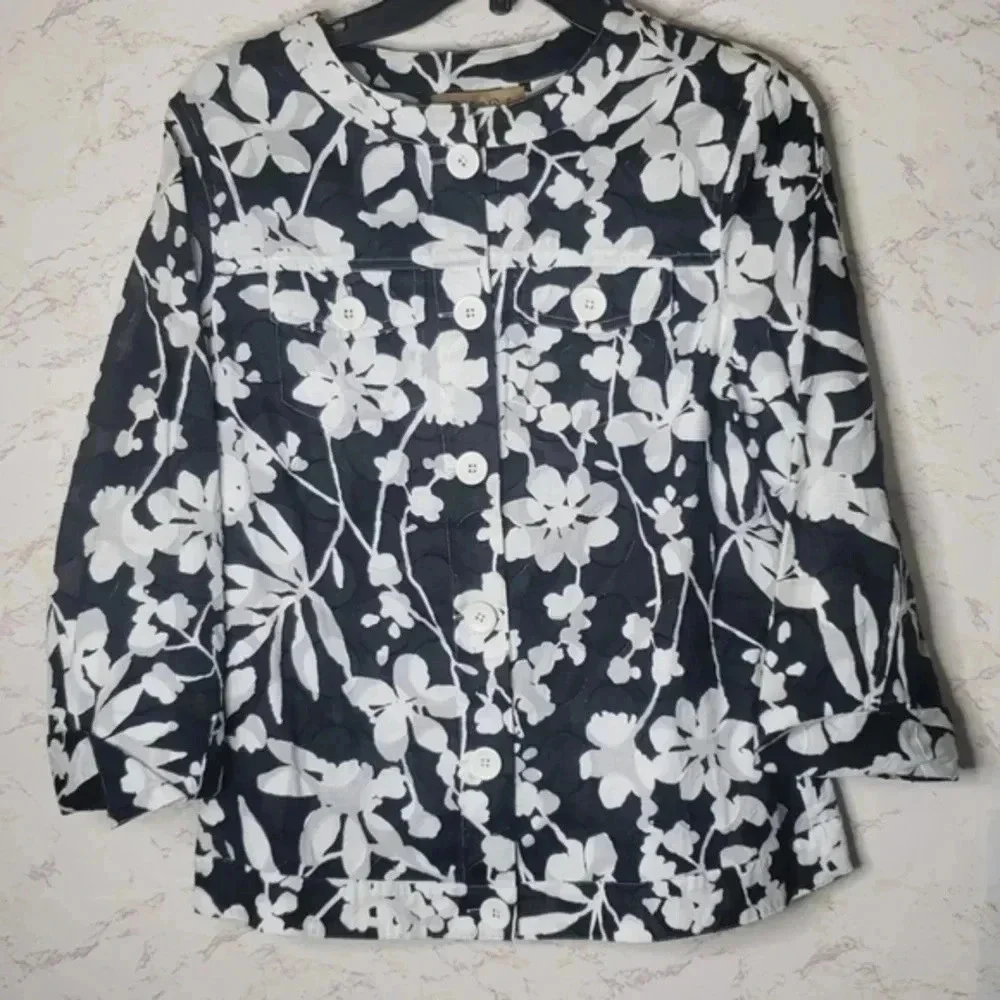 Peck & Peck | Jacket | Size M | Black and White